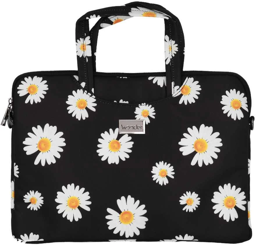Wonder nešiojamo kompiuterio krepšys 17 colių juodas daisies
