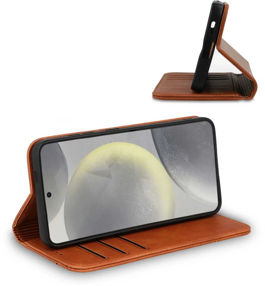 Wonder Prime dėklas skirtas Xiaomi Redmi Note 13 4G rudos spalvos