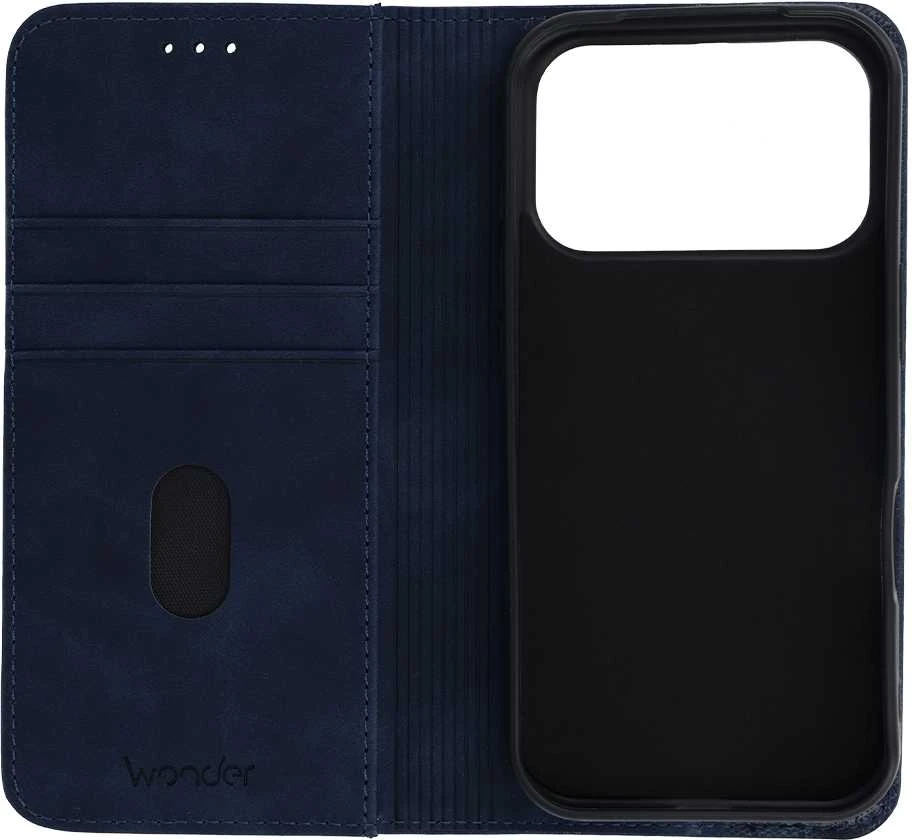 Wonder Smart dėklas skirtas Apple iPhone 17 Pro Max deep mėlynas
