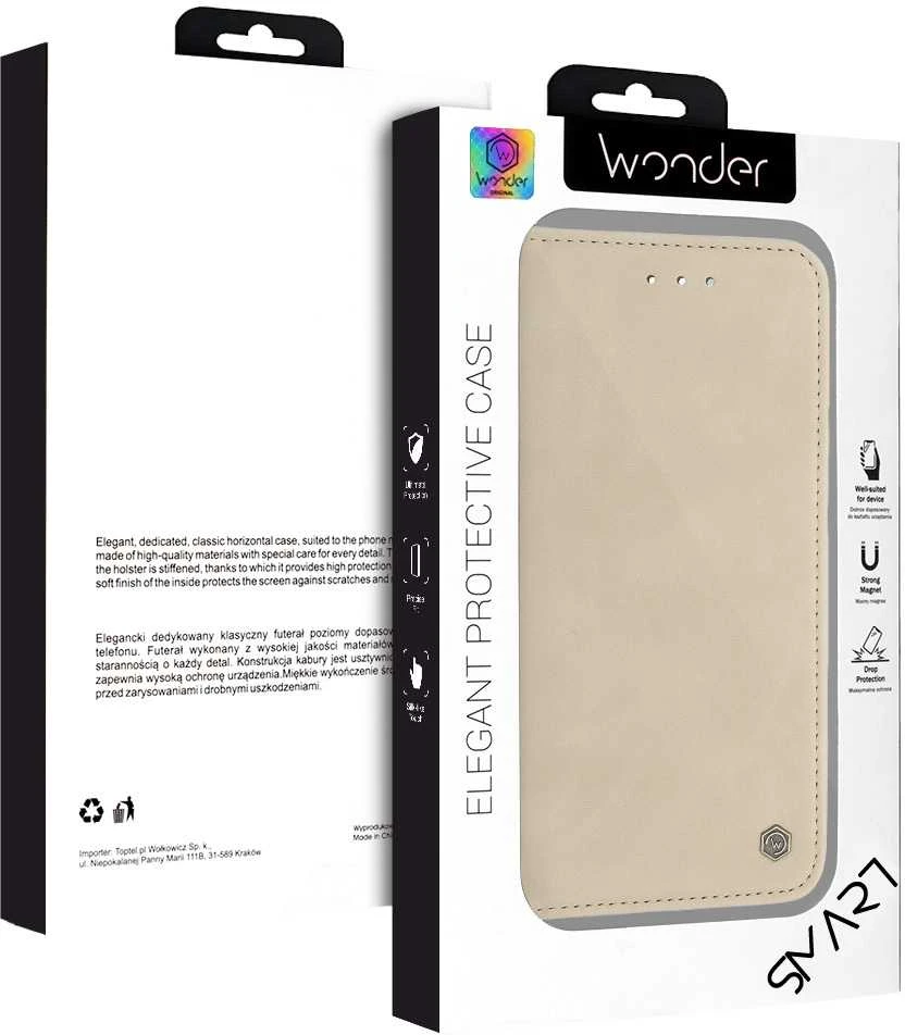 Wonder Smart dėklas skirtas Apple iPhone 17 Air light auksinis