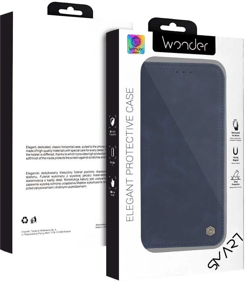 Wonder Smart dėklas skirtas Apple iPhone 17 Pro Max deep mėlynas