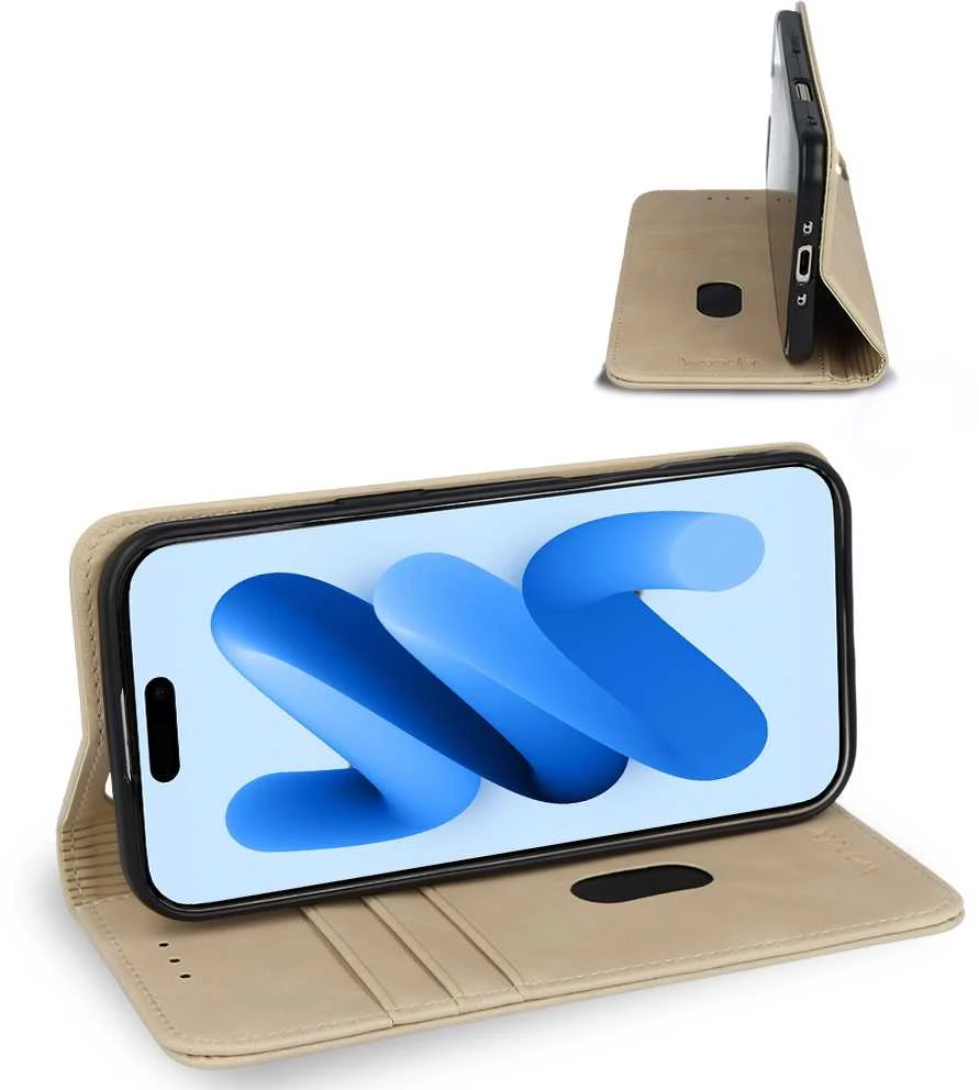 Wonder Smart dėklas skirtas Apple iPhone 17 Air light auksinis