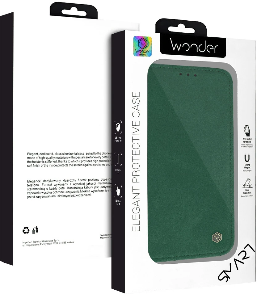 Wonder Smart dėklas skirtas Samsung Galaxy A26 5G žalias