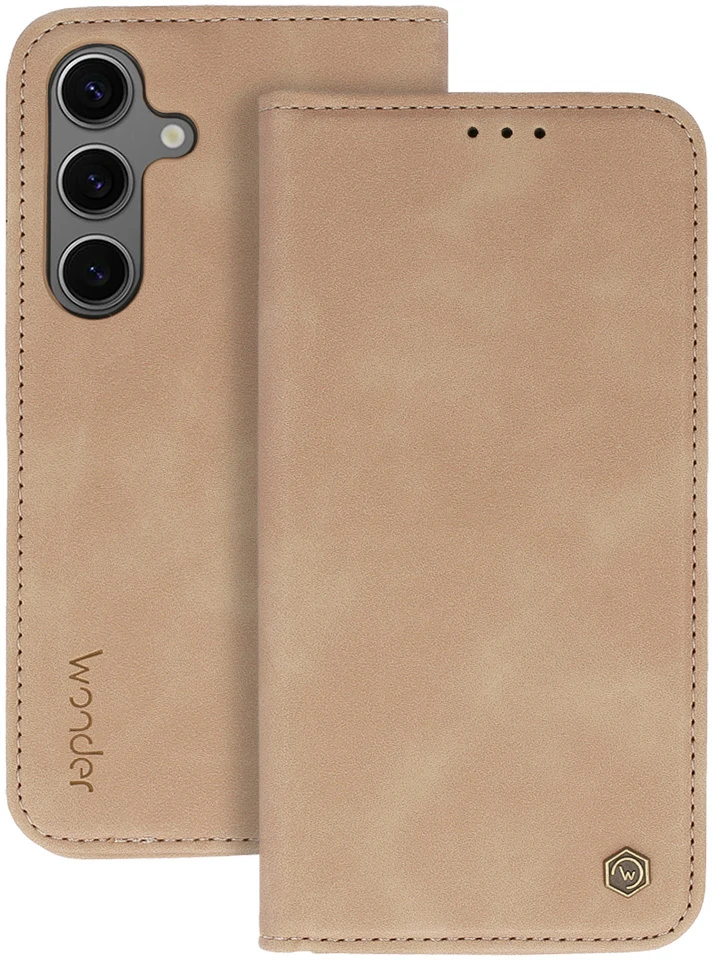 „Wonder Smart“ dėklas, skirtas „Samsung Galaxy A52/A52S“, kapučino spalvos