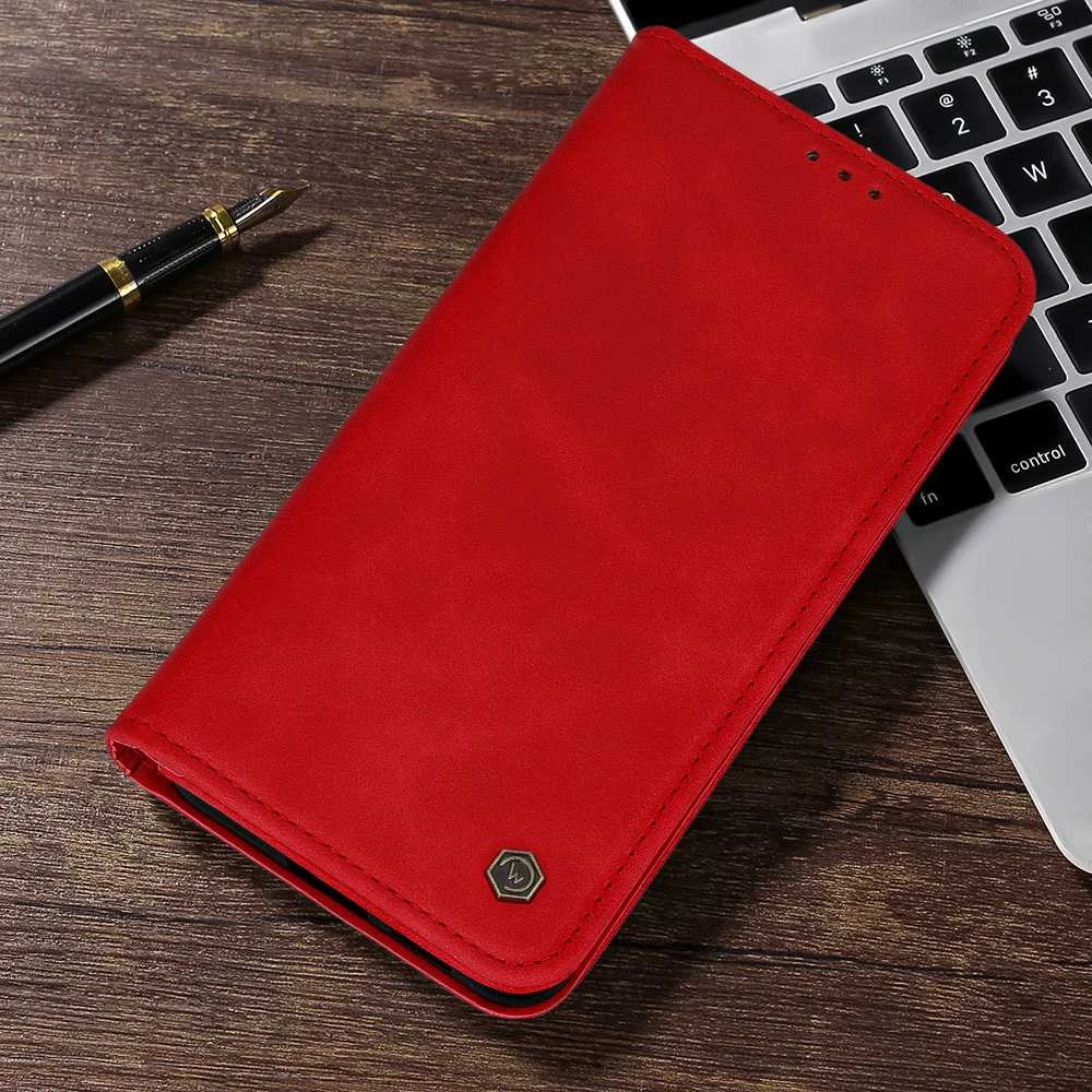 Wonder Smart dėklas skirtas Xiaomi Redmi Note 13 Pro 4G raudonos spalvos
