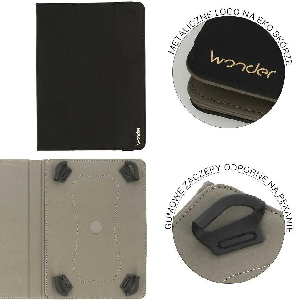 Wonder Soft planšetinio kompiuterio dėklas 11 colių juodos spalvos