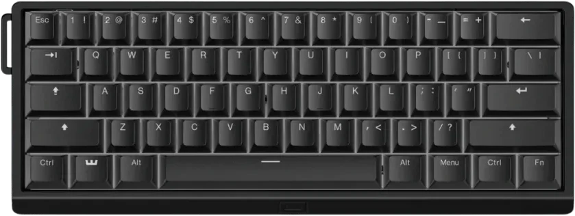 Wooting 60HE V2 Žaidimų Klaviatūra | Juodas, Lekker Tikken, Alu Case