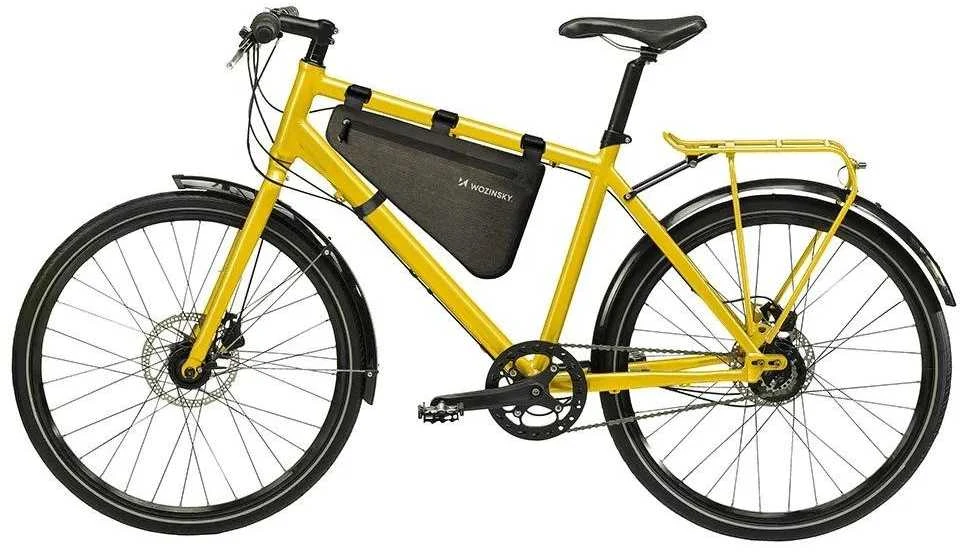 Wozinsky bicycle frame bag 3.5 l pilkos spalvos (WBB15BK)