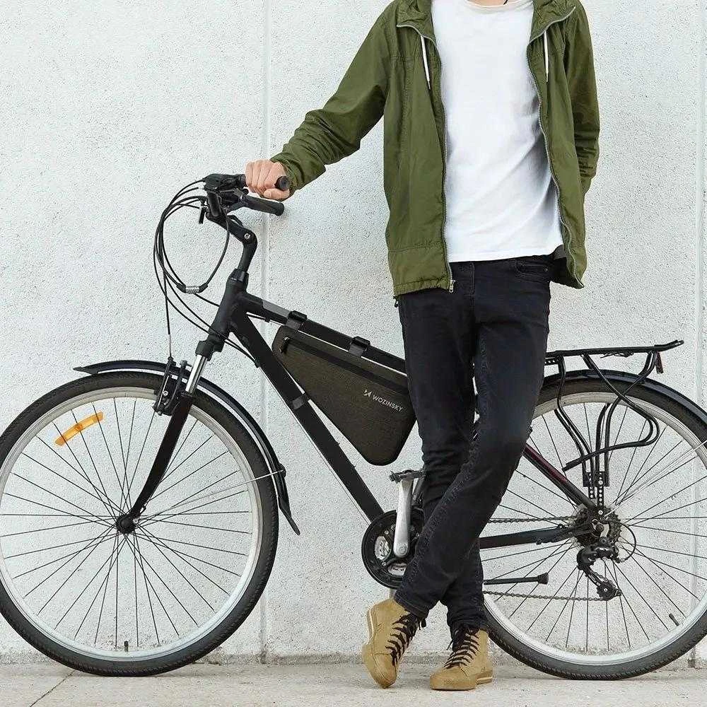 Wozinsky bicycle frame bag 3.5 l pilkos spalvos (WBB15BK)