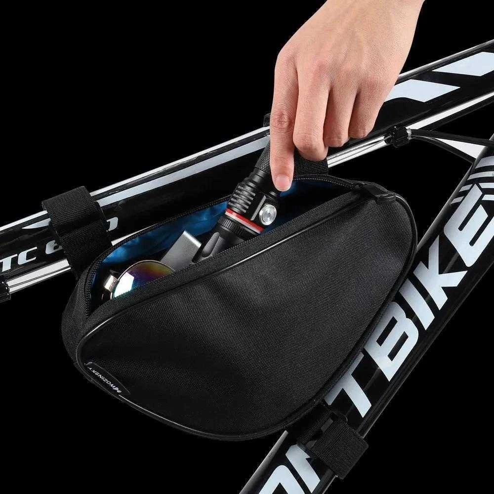 Wozinsky bike bag skirta 1.5l bike frame juodos spalvos (WBB11BK)