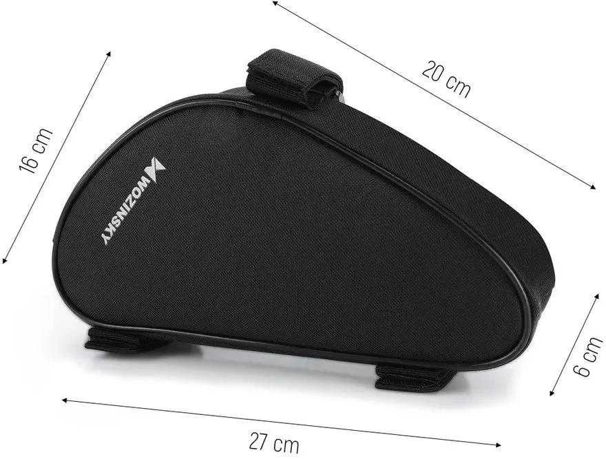 Wozinsky bike bag skirta 1.5l bike frame juodos spalvos (WBB11BK)