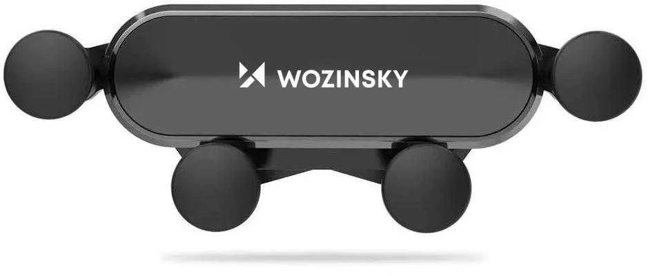 Wozinsky car phone holder gravity for ventilation grille juodos spalvos (WCH-05)
