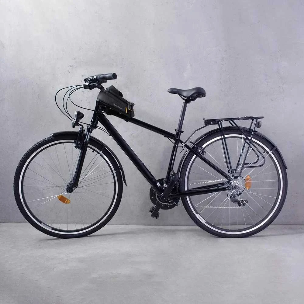 Wozinsky frame bike bag with phone case 1l juodos spalvos (WBB25BK)