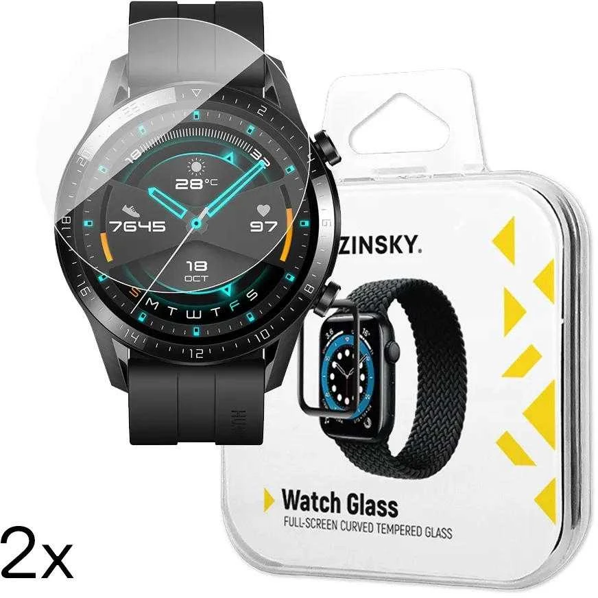 Wozinsky Full Glue Apsauginis stiklas Huawei Watch GT 2 / GT 2 Pro 46mm (2 vnt.)