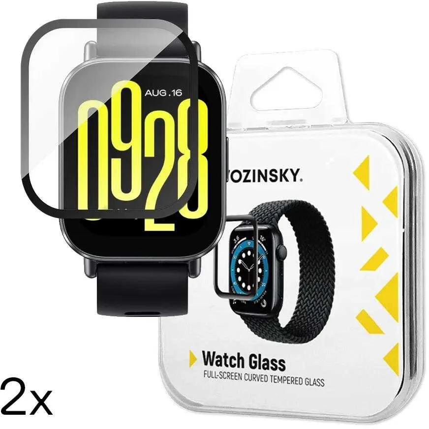 Wozinsky Full Glue Apsauginis stiklas Xiaomi Redmi Watch 5 Active (2 vnt.)