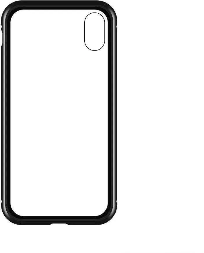 Wozinsky Full Magnetic Full Body Front and Back with built-in glass Vivo X60 dėklas telefonui juodos spalvos-dėklas telefonui skaidrus