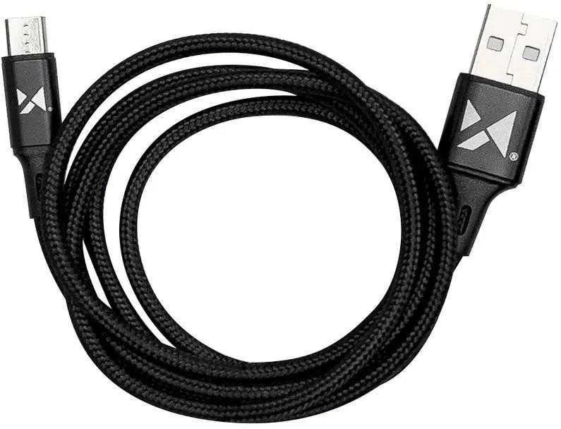 Wozinsky kabelis USB – microUSB 2,4A 1m juodos spalvos (WUC-M1B)