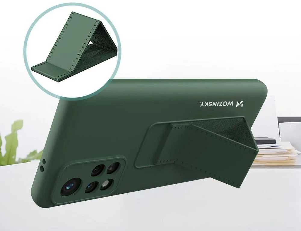 Wozinsky Kickstand dėklas skirtas Xiaomi Redmi 10, raudonas