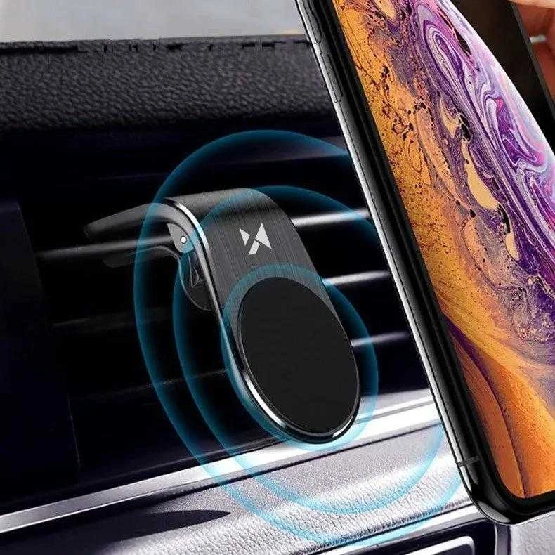 Wozinsky magnetinis telefono laikiklis oro grotelėms juodos spalvos (WCH-02)