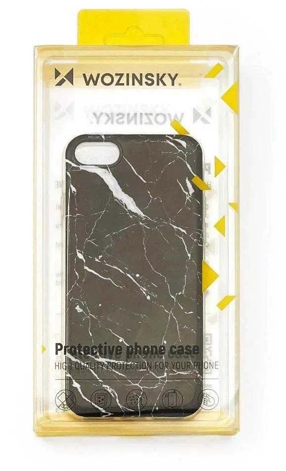 Wozinsky Marble TPU dėklas skirtas Samsung Galaxy A72 4G, juodas