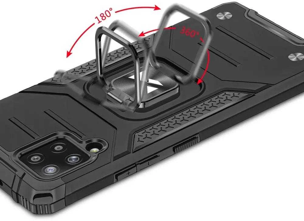 Wozinsky Ring Armor dėklas skirtas Samsung Galaxy A42 5G, sidabrinis