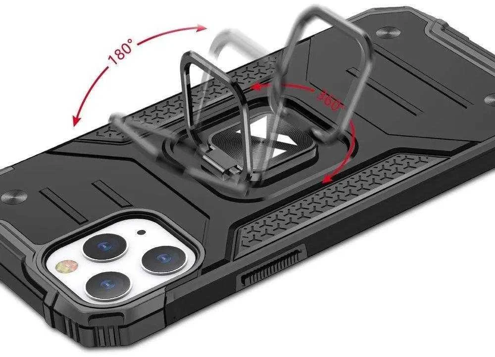 Wozinsky Ring Armor tvirtas hibridinis dėklas skirtas iPhone 13 Pro, rožinis