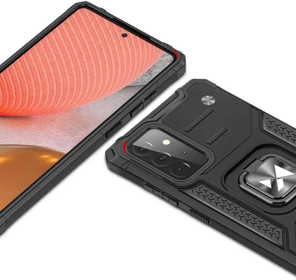Wozinsky Ring Armor dėklas skirtas Samsung Galaxy A72 4G, rožinis