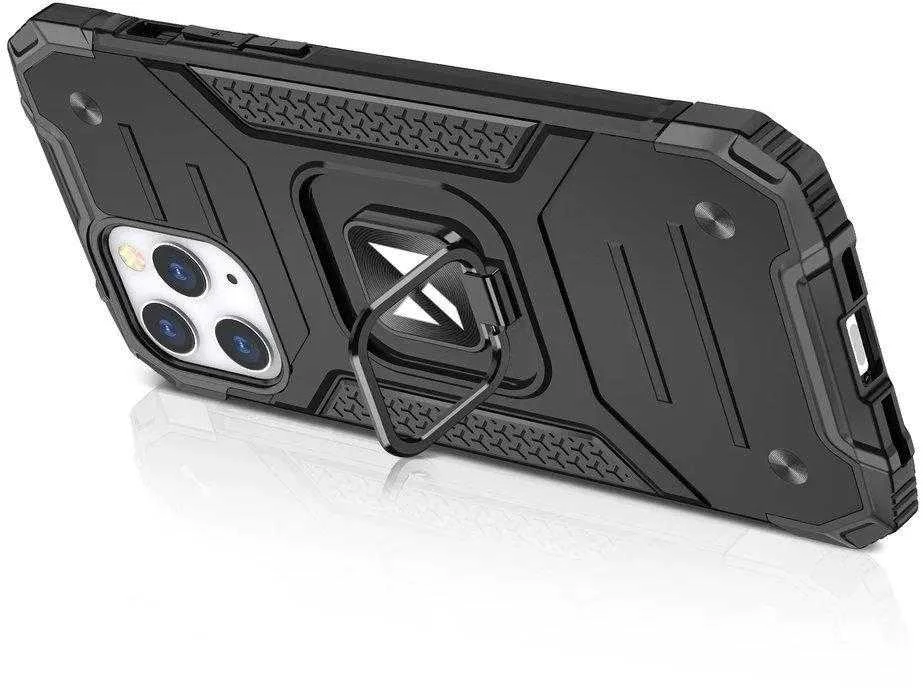 Wozinsky Ring Armor dėklas skirtas iPhone 13 Pro Max, rožinis auksas
