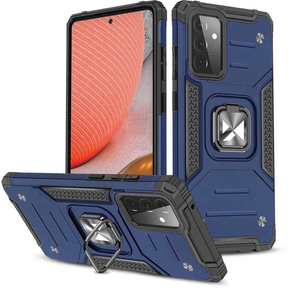 Wozinsky Ring Armor dėklas skirtas Samsung Galaxy A72 4G, mėlynas