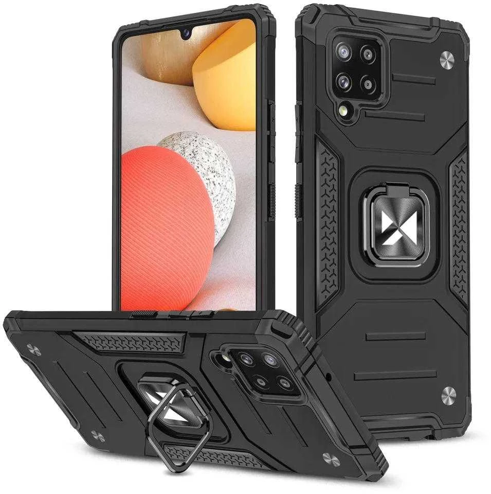 Wozinsky Ring Armor dėklas skirtas Samsung Galaxy A42 5G, juodas