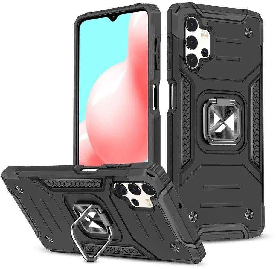 Wozinsky Ring Armor dėklas skirtas Samsung Galaxy A13 5G, juodas