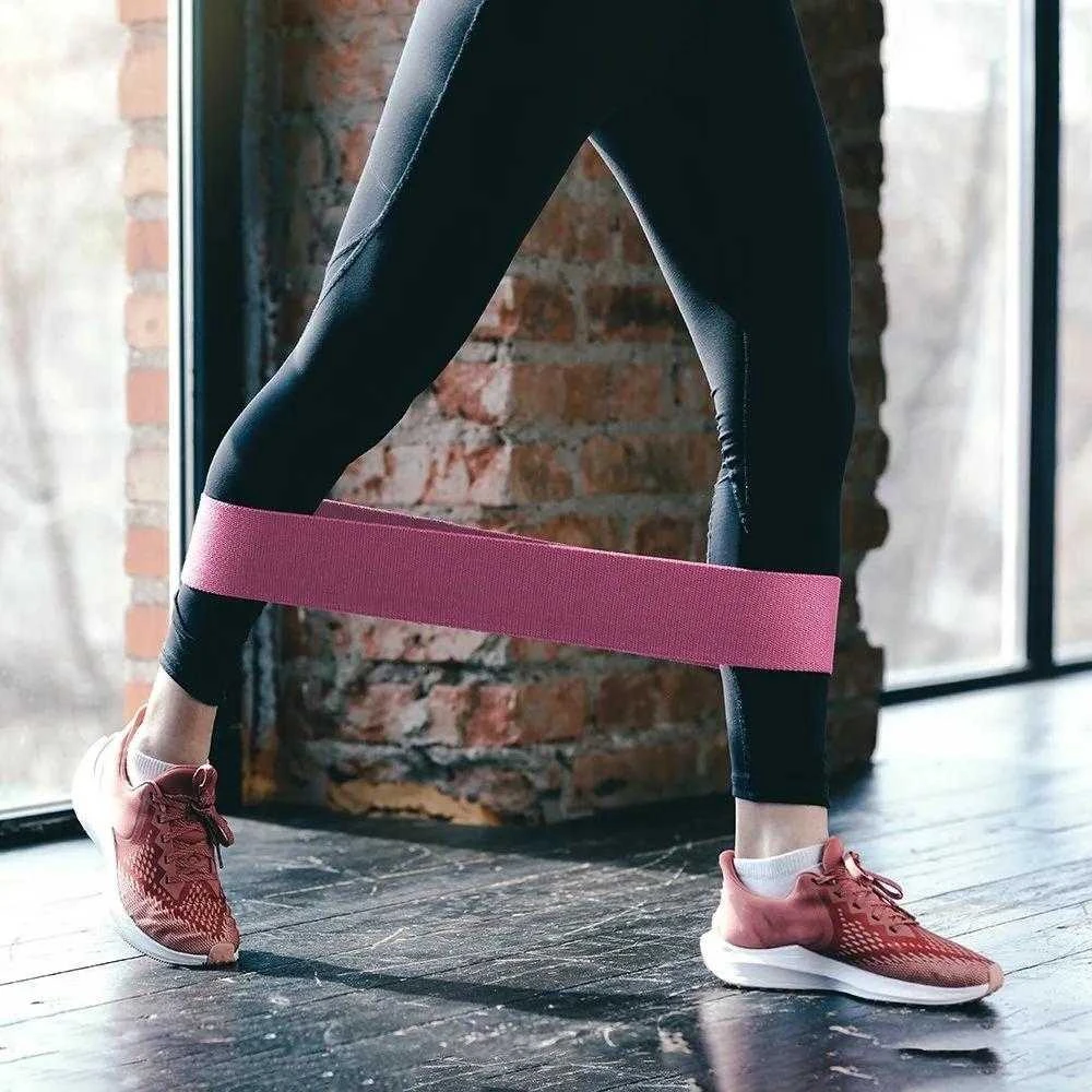 Wozinsky rinkinys iš 3x audinio atsparumo juostų Atsparios mini juostos jogai Crossfit Fitness (WFB-01)