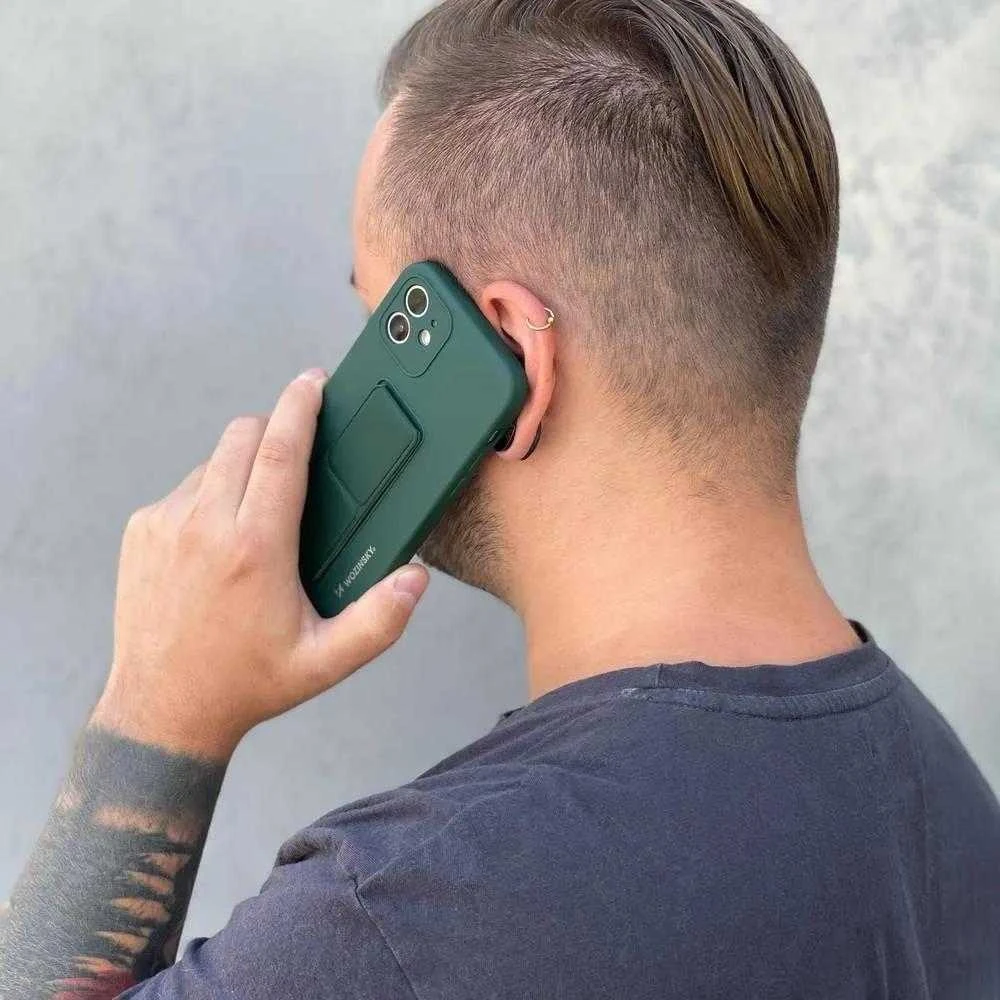 Wozinsky Kickstand dėklas skirtas Samsung Galaxy S21 + 5G, pilkas