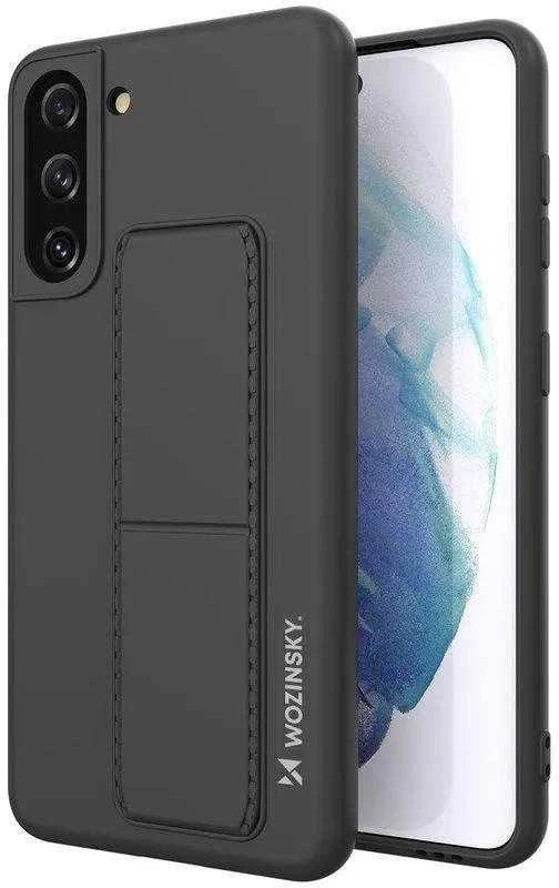 Wozinsky Kickstand dėklas skirtas Samsung Galaxy S21 + 5G, juodas