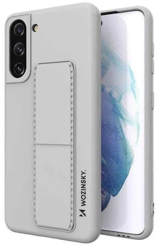 Wozinsky Kickstand dėklas skirtas Samsung Galaxy S21 + 5G, pilkas