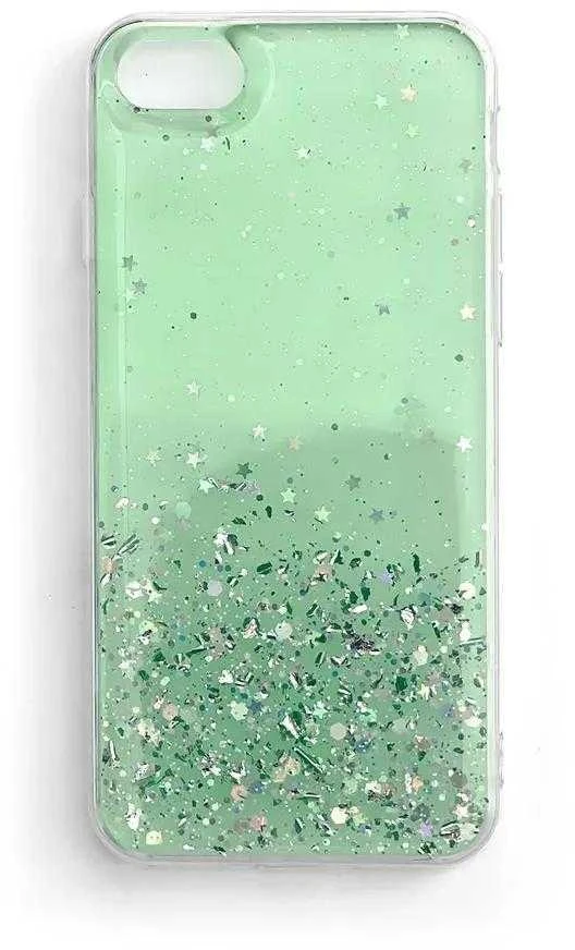 Wozinsky Star Glitter Shining dėklas skirtas Samsung Galaxy A72 4G, žalias