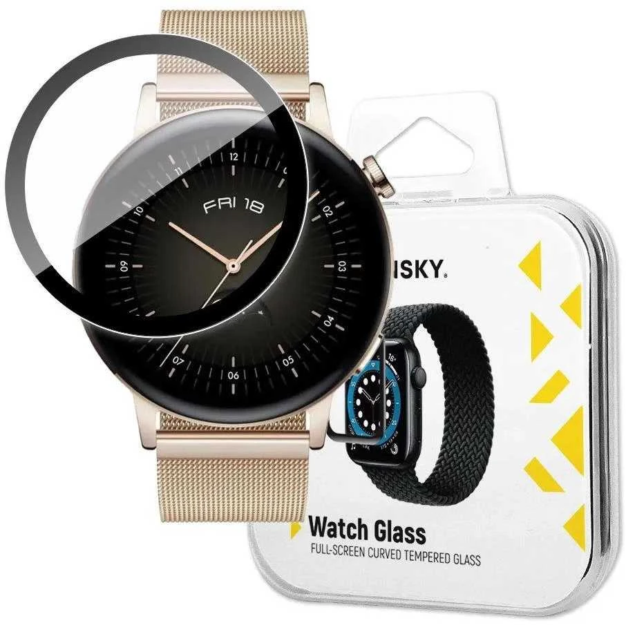 Wozinsky Watch Glass Hybrid Glass Huawei Watch GT 3 42mm Juodas