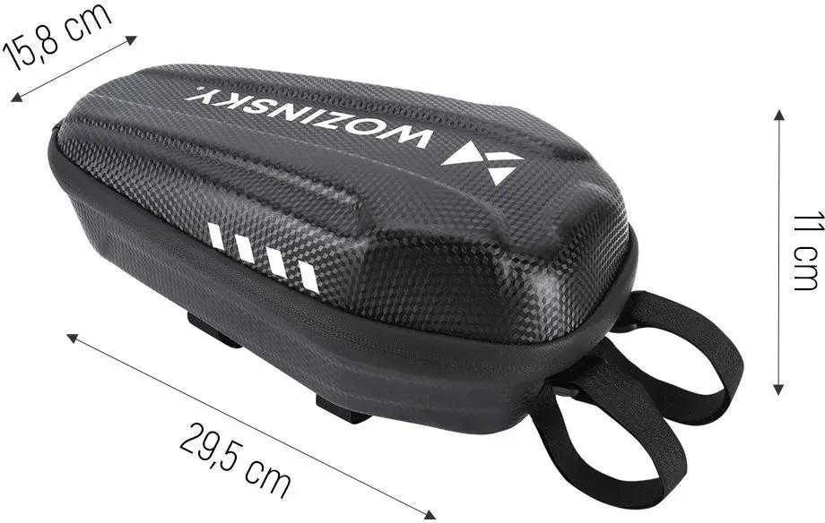 Wozinsky waterproof scooter handlebar bag 3l handlebar bag juodos spalvos (WSB4BK)