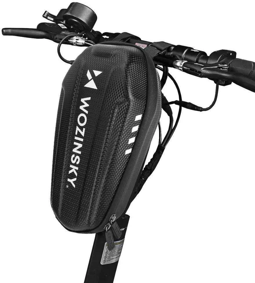 Wozinsky waterproof scooter handlebar bag 3l handlebar bag juodos spalvos (WSB4BK)