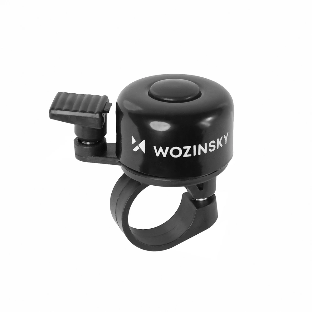 Wozinsky WDR-B1 Dviračio skambutis dviračiams ir paspirtukams, mechaninis aliumininis - Juodas