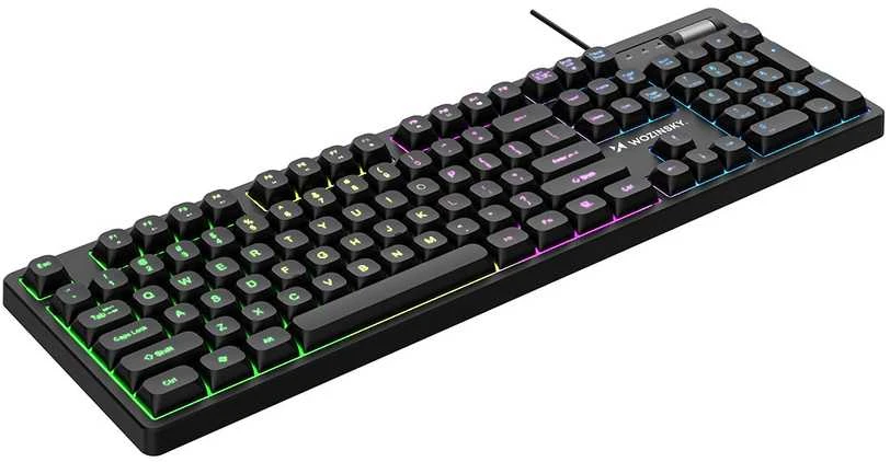 Wozinsky WKG-200 RGB Membrane Klaviatūra žaidimams su ratuku - Juodas