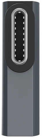 Wozinsky WPKB-01 USB-C – USB-C 40Gb/s 240W 8K OTG šoninis kampinis adapteris – pilkas