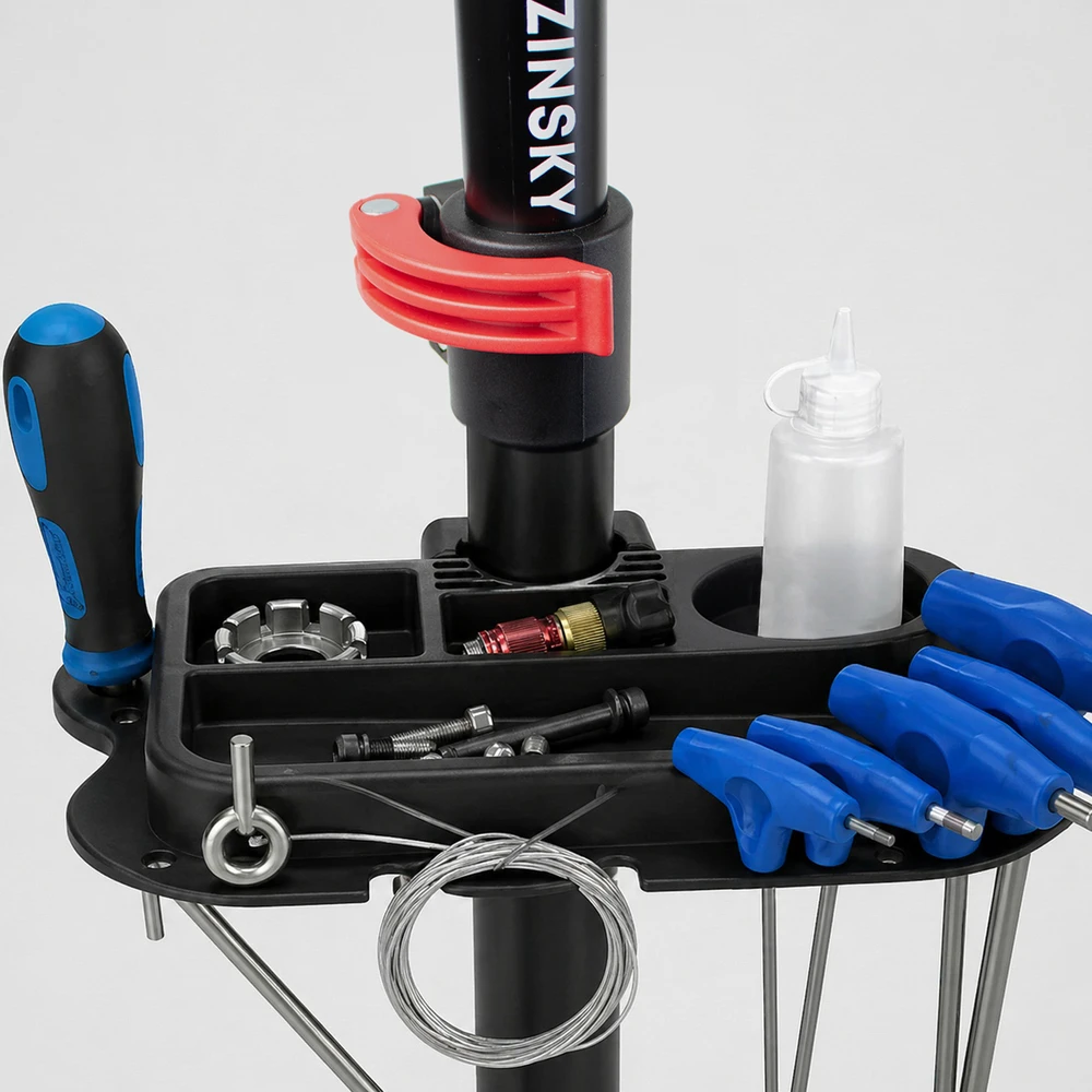 Wozinsky WQX-180 Bike Repair Stand for 24-29" Bikes with 360° Arm - Juodas
