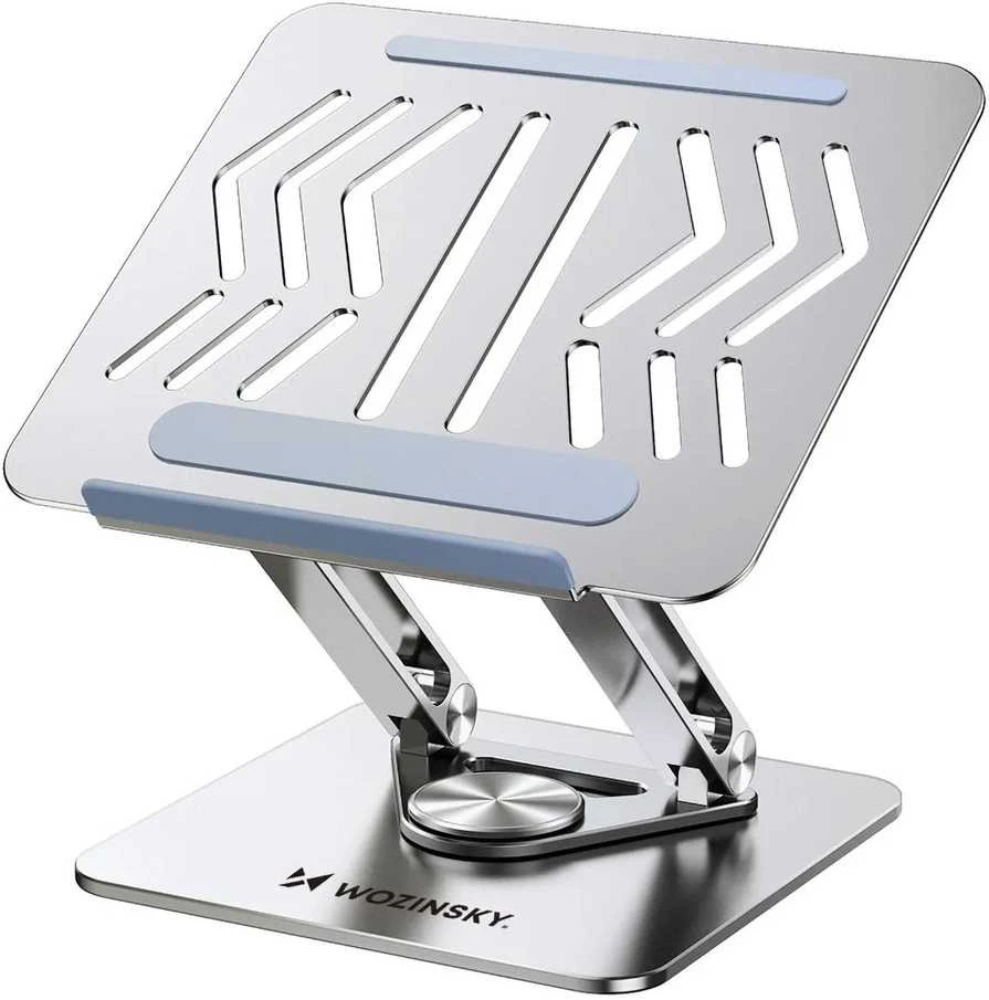 Wozinsky WRS-CPY84SS Aluminum nešiojamo kompiuterio stovas – sidabro spalvos