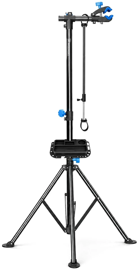 Wozinsky WSS-180 grindų aptarnavimo stovas su rankenėlėmis 30 kg dviračiams - juodas