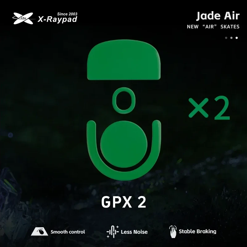 X-Raypad Jade Air Pelė Feet | Žalias, x2, Logitech G Pro X Superlight 2