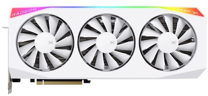 Vaizdo plokštė XFX „Mercury AMD Radeon RX 9070XT OC Baltas Magnetic Air Edition“ su RGB 16 GB GDDR6, HDMI 3xDP, AMD RDNA 4