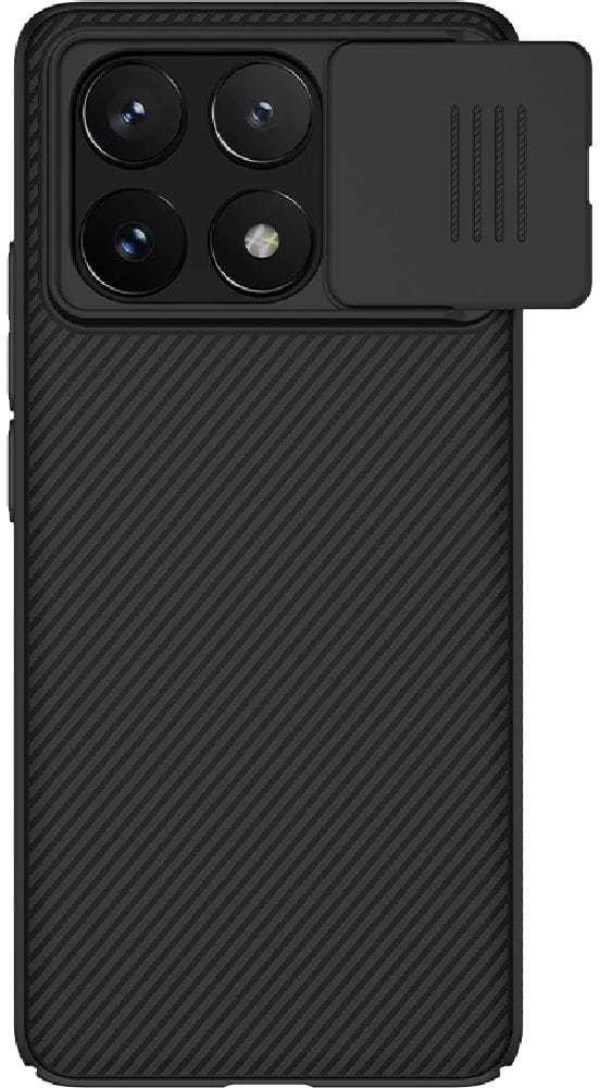 Nillkin CamShield Hard dėklas skirtas Poco X6 Pro 5G juodos spalvos