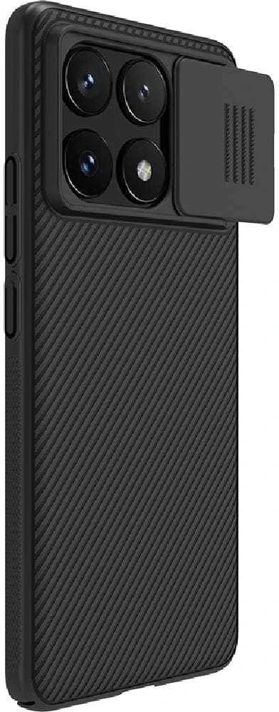 Nillkin CamShield Hard dėklas skirtas Poco X6 Pro 5G juodos spalvos