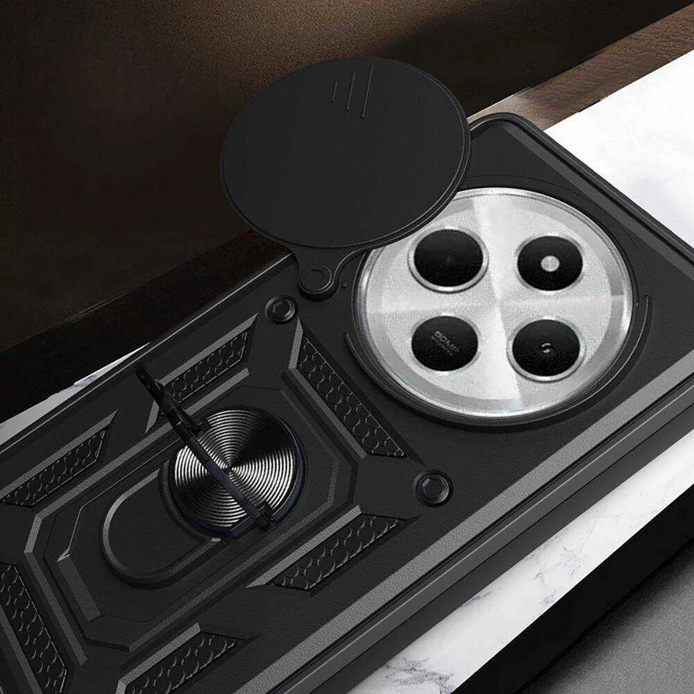 Xiaomi Redmi 14C Tech-Protect Camshield Pro dėklas telefonui juodos spalvos